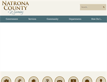 Tablet Screenshot of natronacounty-wy.gov